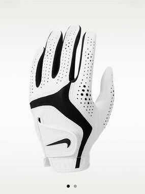 Nike Dura Feel Junior Golf Glove Left White/Black S — New